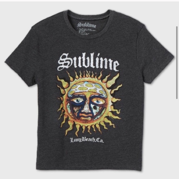 Sublime Sun Logo Band T-shirt in Washed Grey - Picture 2 of 6